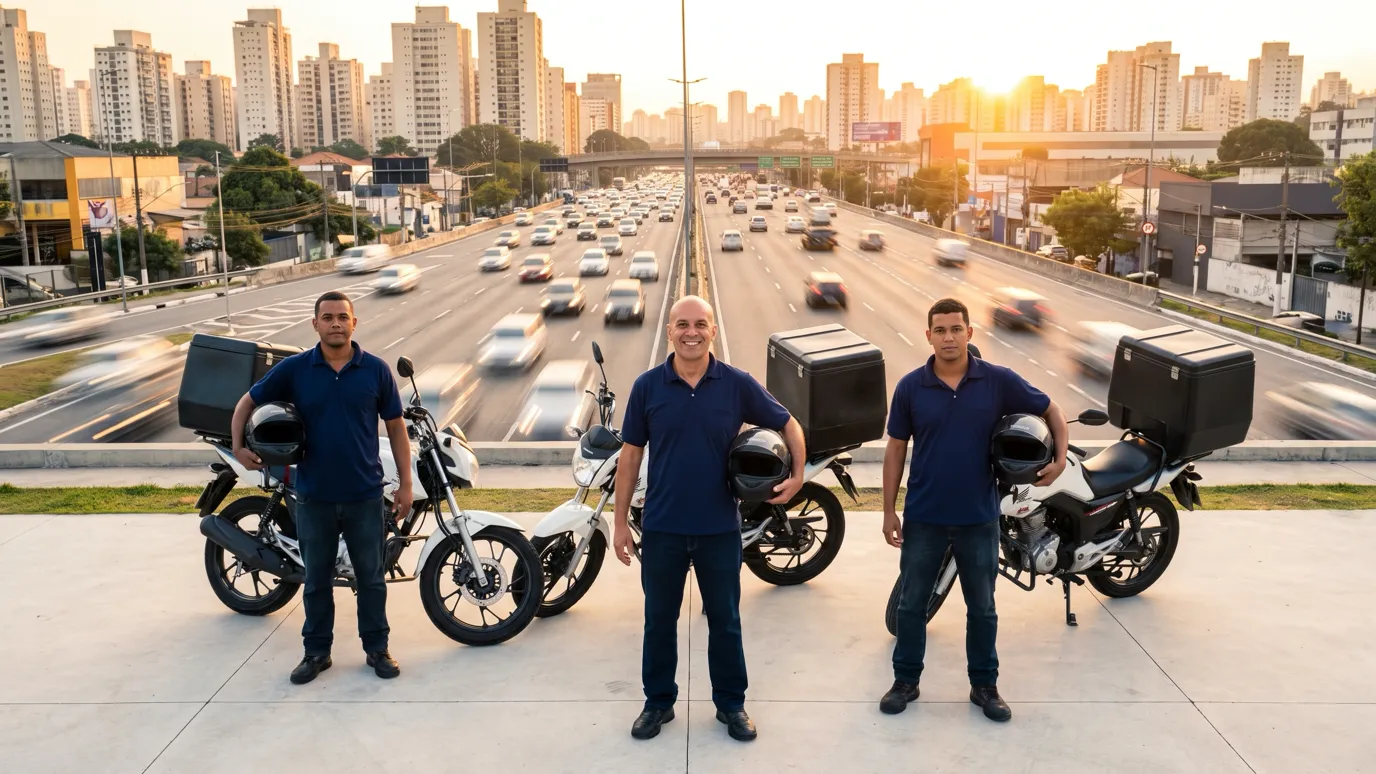 Frota Zelo Entregas — motoboys padronizados em São Paulo